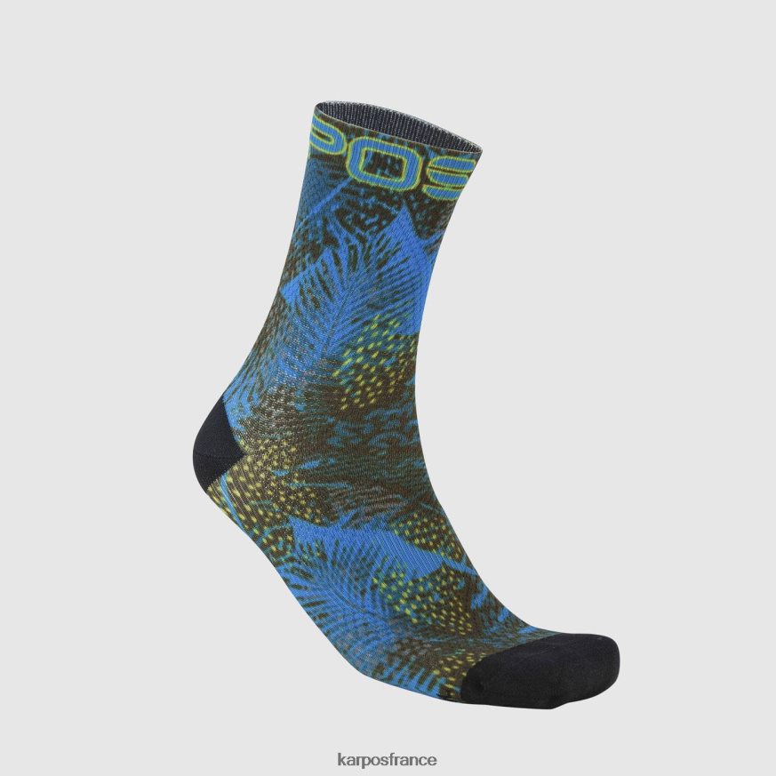 femmes Karpos noir/indigo/haute visibilité feu vert chaussettes 28PL68924