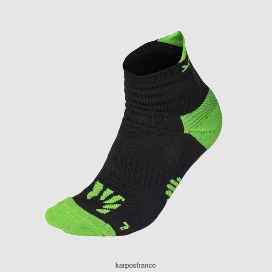 femmes Karpos noir/vert fluo chaussettes lavaredo 28PL68937