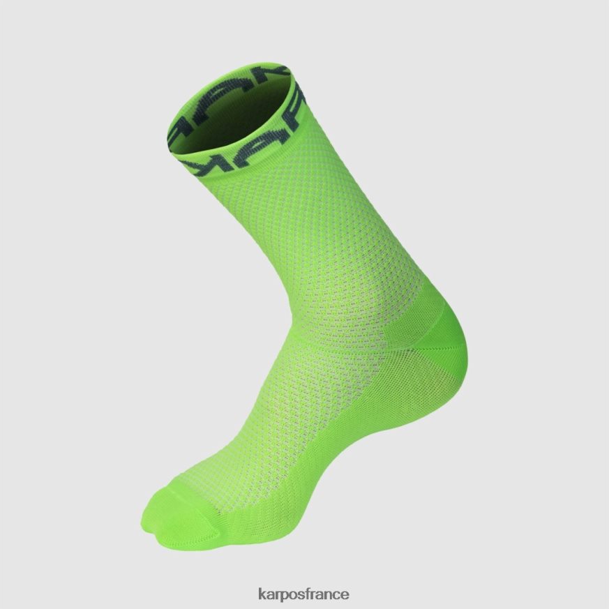 femmes Karpos vert fluo/hydro chaussette rapide 28PL68935