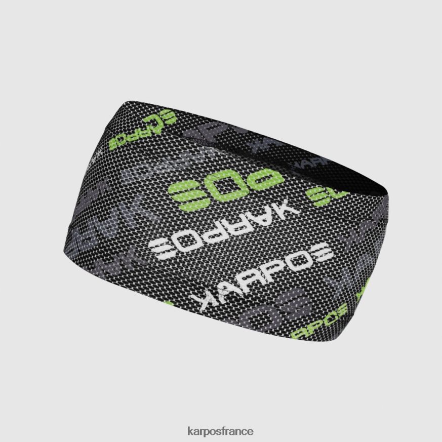 femmes Karpos noir/vert jasmin bandeau déplacé 28PL68801