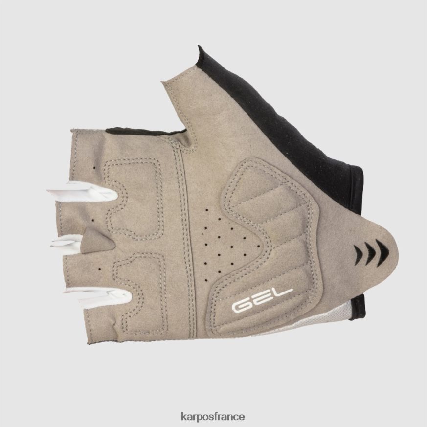 femmes Karpos blanc noir gant federia 1/2 doigts 28PL68905