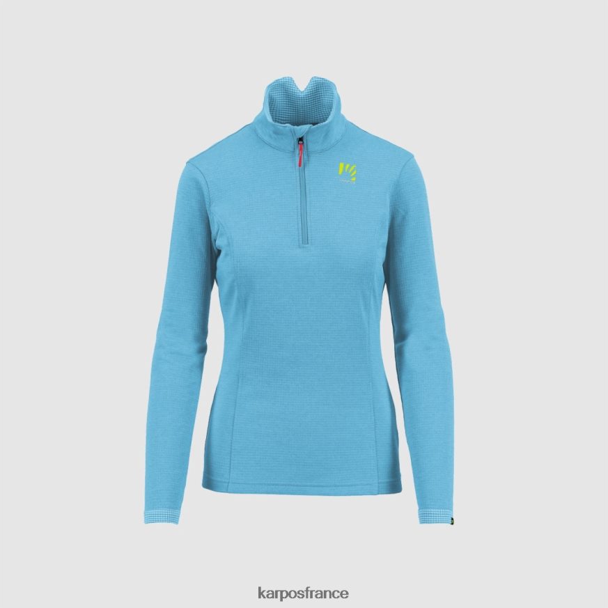 femmes Karpos atoll bleu pizzocco avec demi-zip 28PL681207