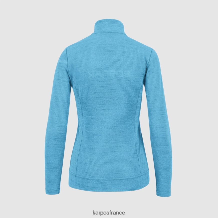 femmes Karpos atoll bleu pomedes w t-shirt ls 28PL681189