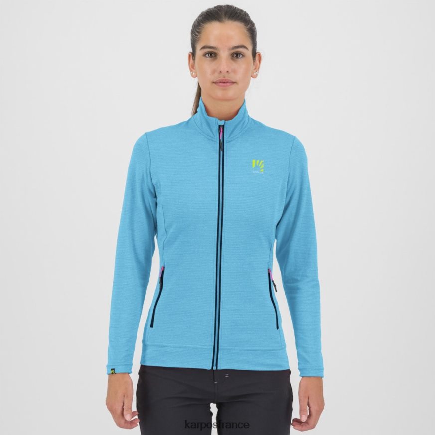 femmes Karpos atoll bleu pomedes w t-shirt ls 28PL681189