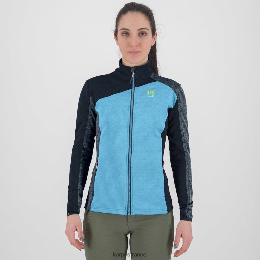 femmes Karpos atoll bleu/vulcain/minuit federa full-zip avec polaire 28PL681185