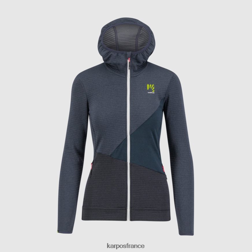 femmes Karpos bleu dégradé/noir nuvolau avec polaire 28PL681179