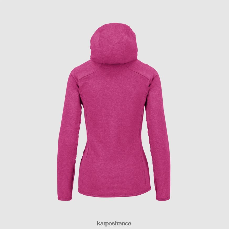 femmes Karpos cabaret mezzodi sweat à capuche avec polaire 28PL681147