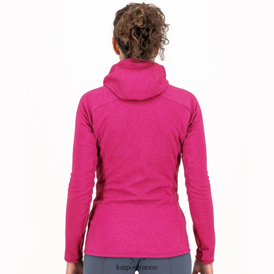 femmes Karpos cabaret mezzodi sweat à capuche avec polaire 28PL681147