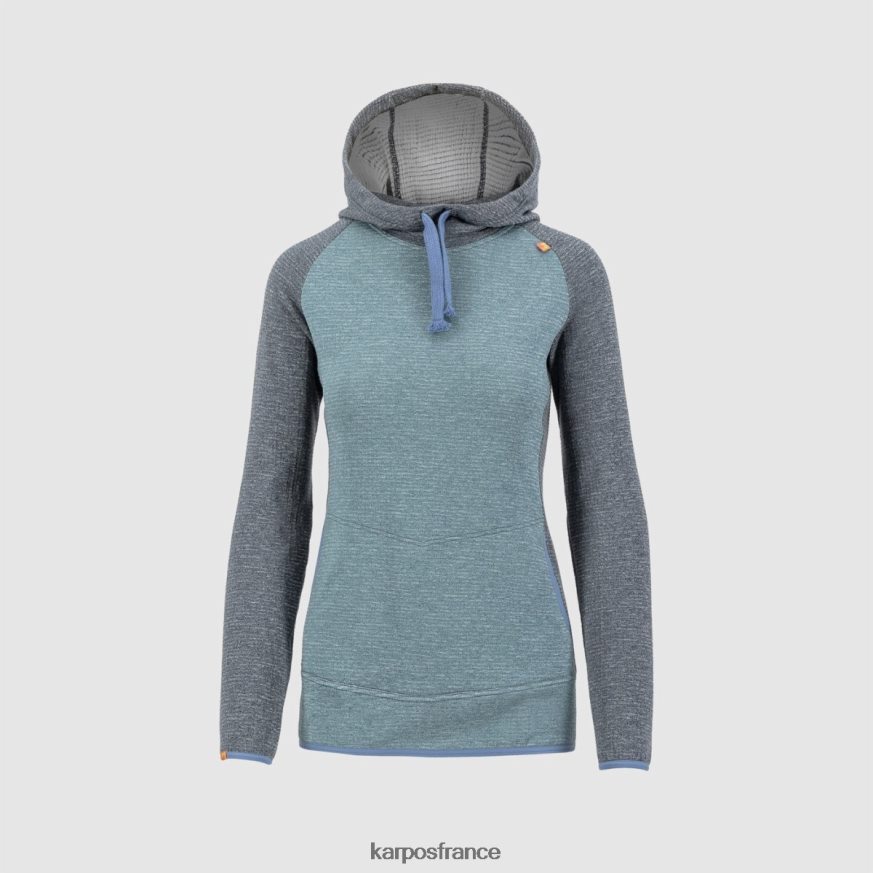 femmes Karpos encre hydro/Inde camoscio w sweat à capuche 28PL681173