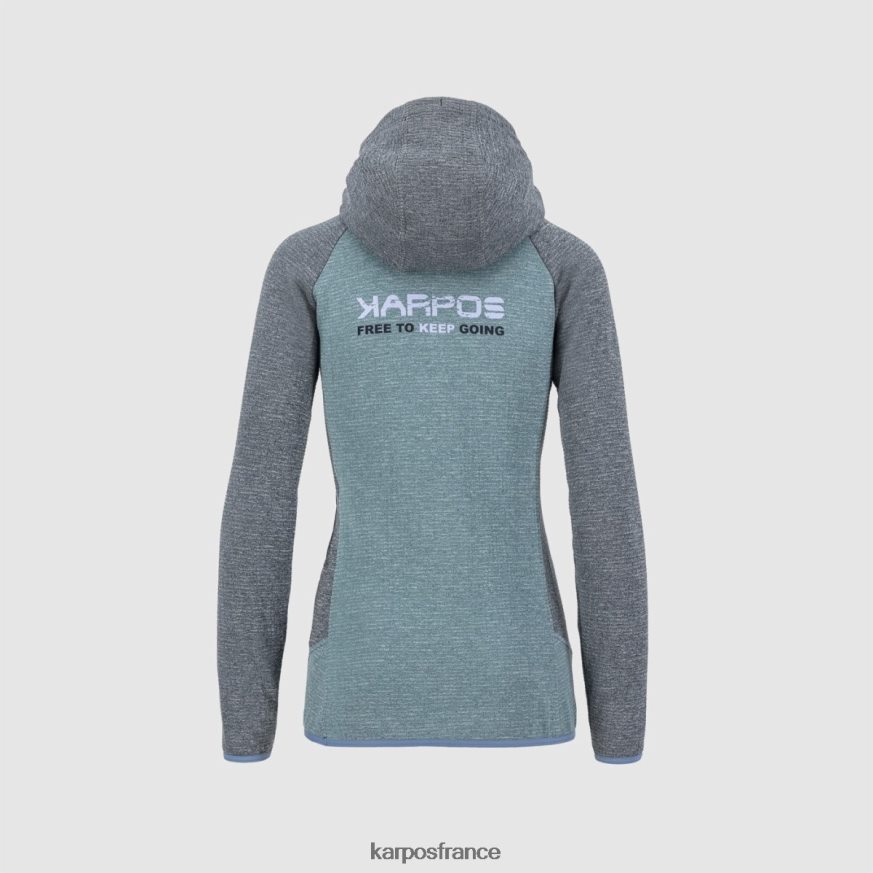 femmes Karpos encre hydro/Inde camoscio w sweat à capuche 28PL681173