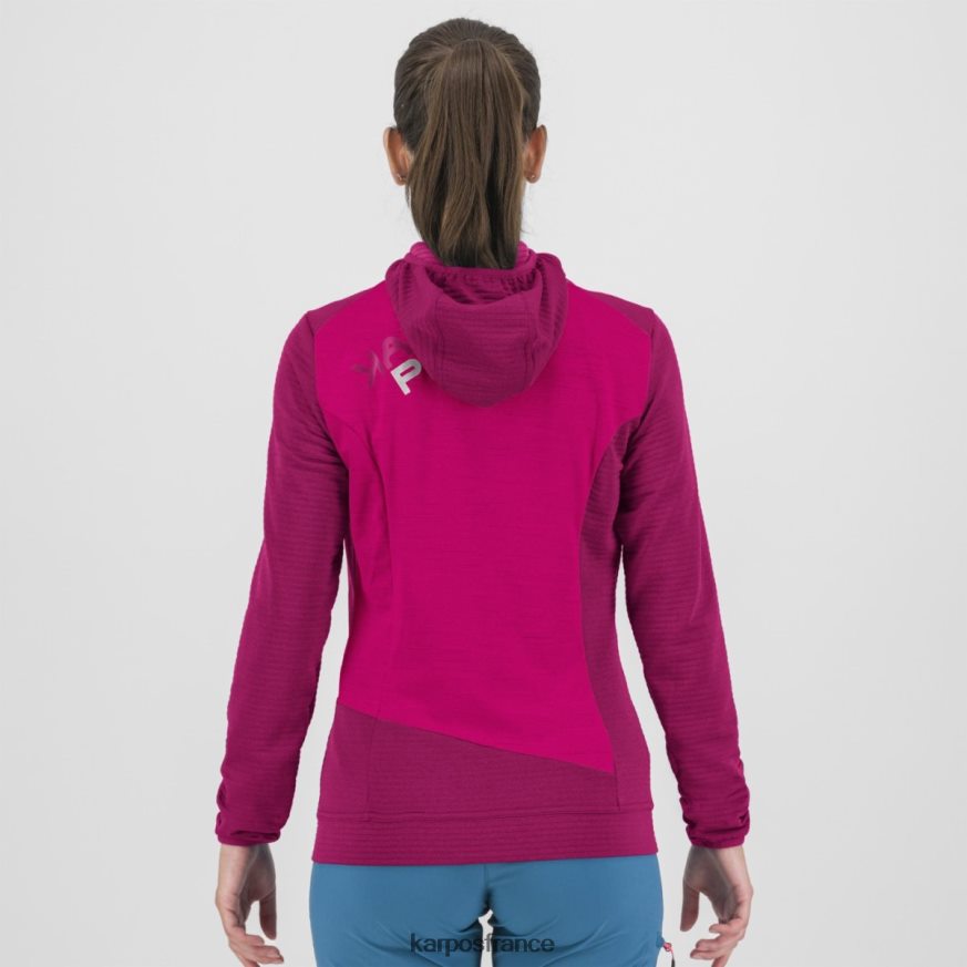 femmes Karpos jubilé des cerises/insinuations nuvolau avec polaire 28PL681177