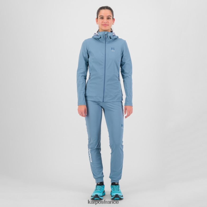femmes Karpos lac printanier/indigo vintage easyfrizz w sweat à capuche entièrement zippé 28PL681145