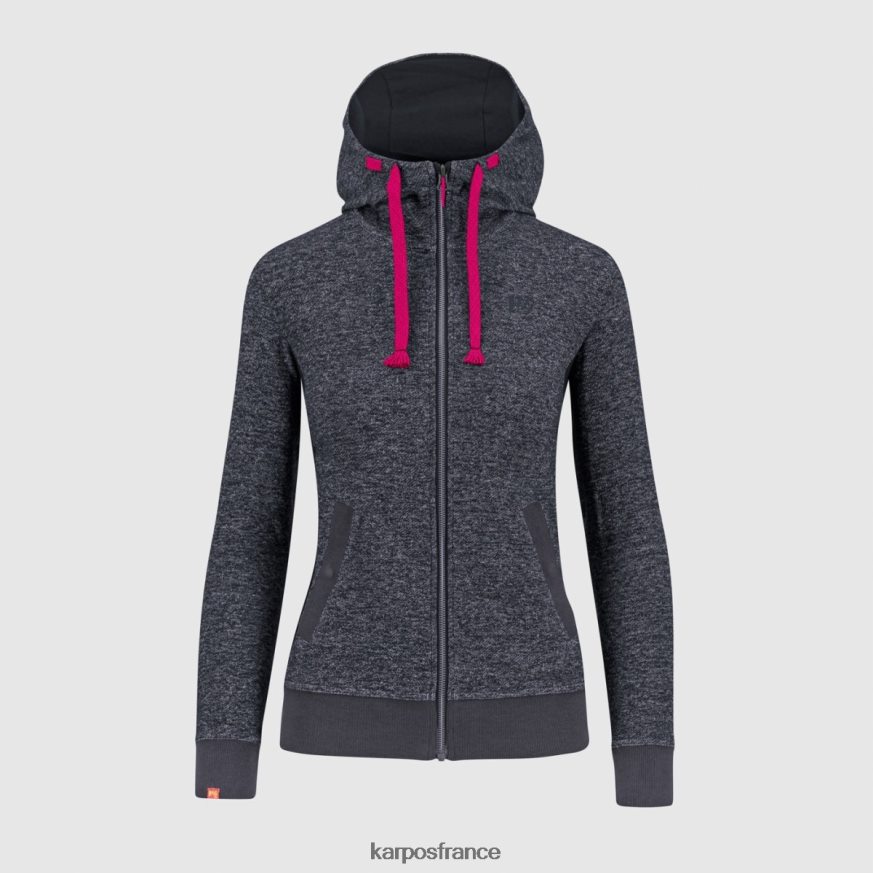 femmes Karpos mélange de bleu ombré totoga chanvre w sweat à capuche entièrement zippé 28PL681118