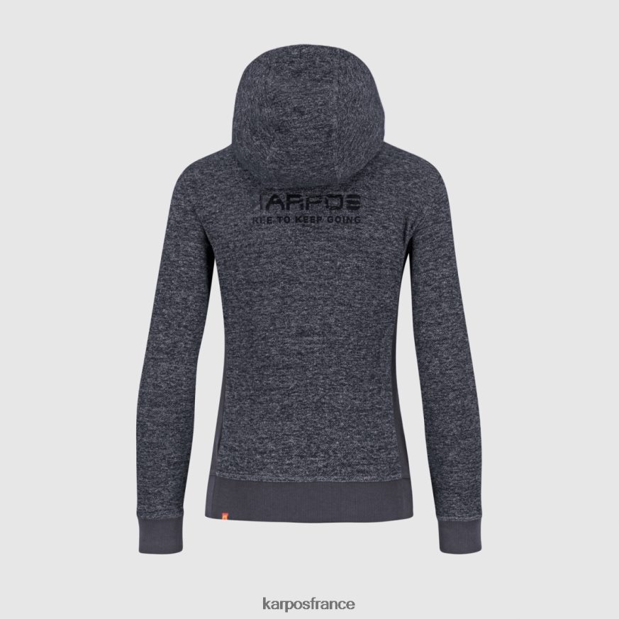 femmes Karpos mélange de bleu ombré totoga chanvre w sweat à capuche entièrement zippé 28PL681118