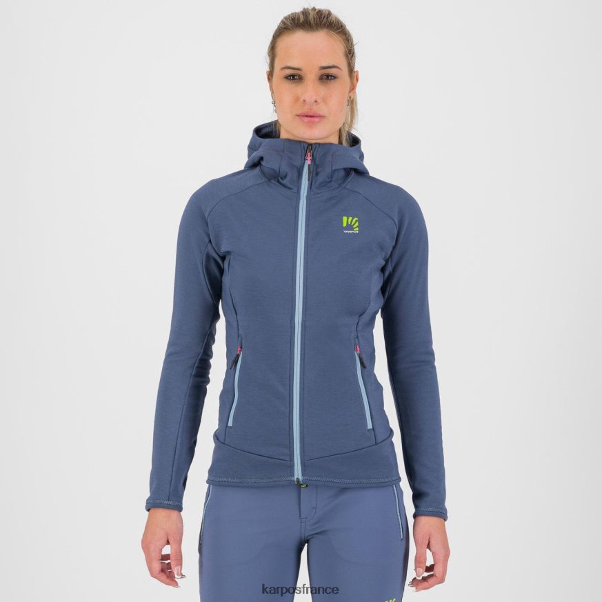 femmes Karpos mer de Béring mezzodi sweat à capuche avec polaire 28PL681148