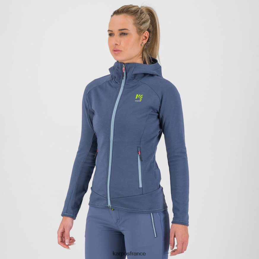 femmes Karpos mer de Béring mezzodi sweat à capuche avec polaire 28PL681148