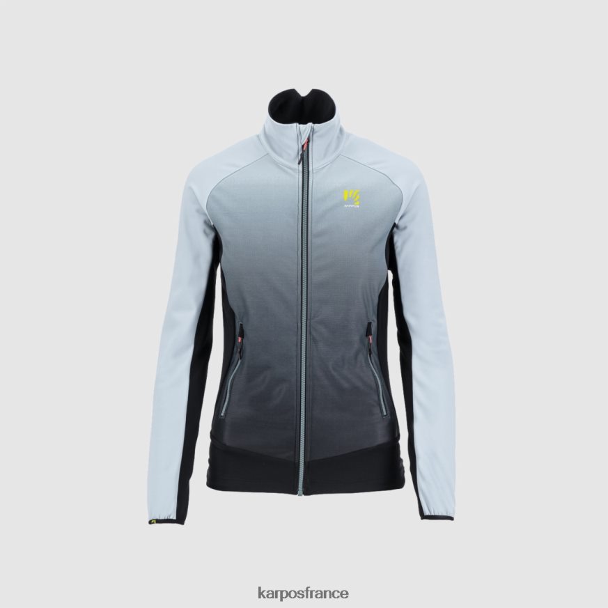 femmes Karpos noir/bleu poussiéreux croderes avec polaire 28PL681152