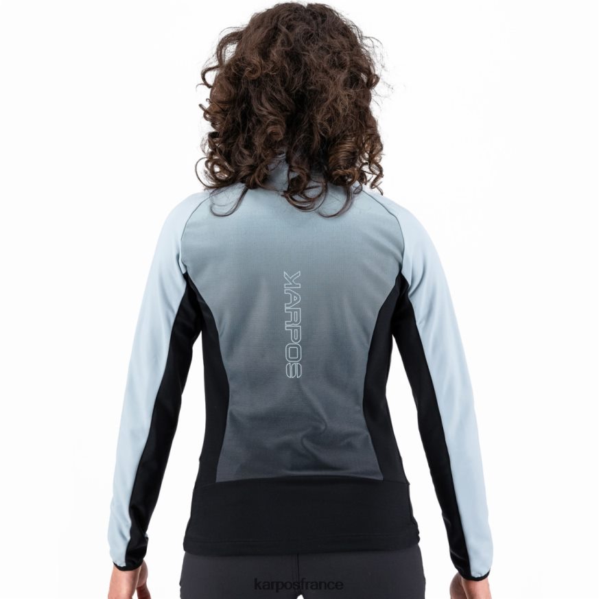 femmes Karpos noir/bleu poussiéreux croderes avec polaire 28PL681152