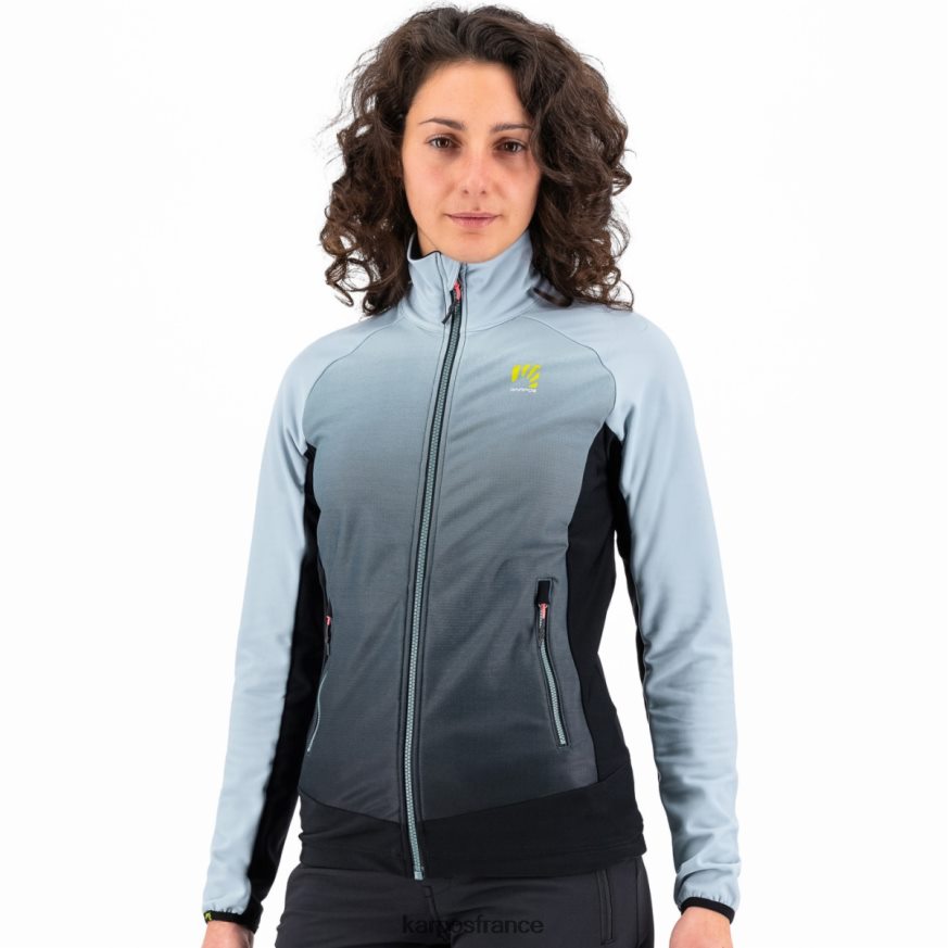 femmes Karpos noir/bleu poussiéreux croderes avec polaire 28PL681152