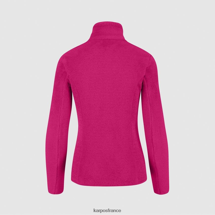 femmes Karpos rose sommet avec polaire 28PL681136