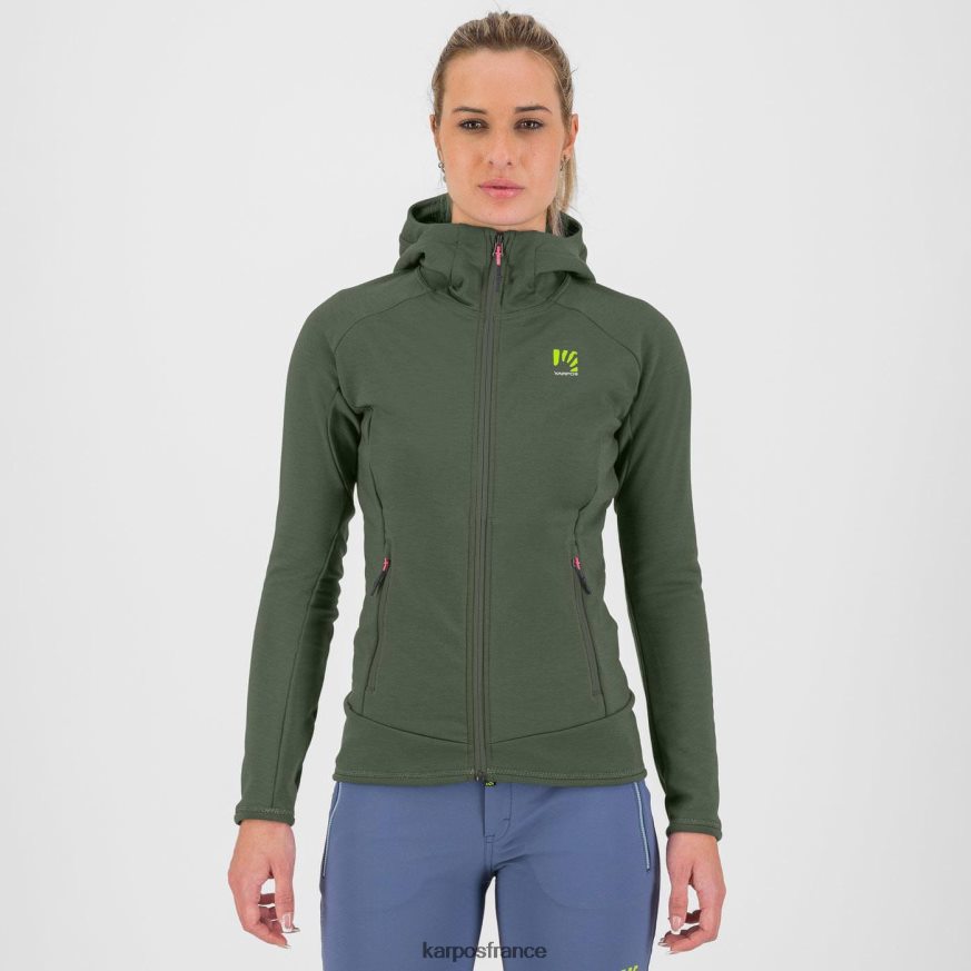 femmes Karpos thym mezzodi sweat à capuche avec polaire 28PL681146