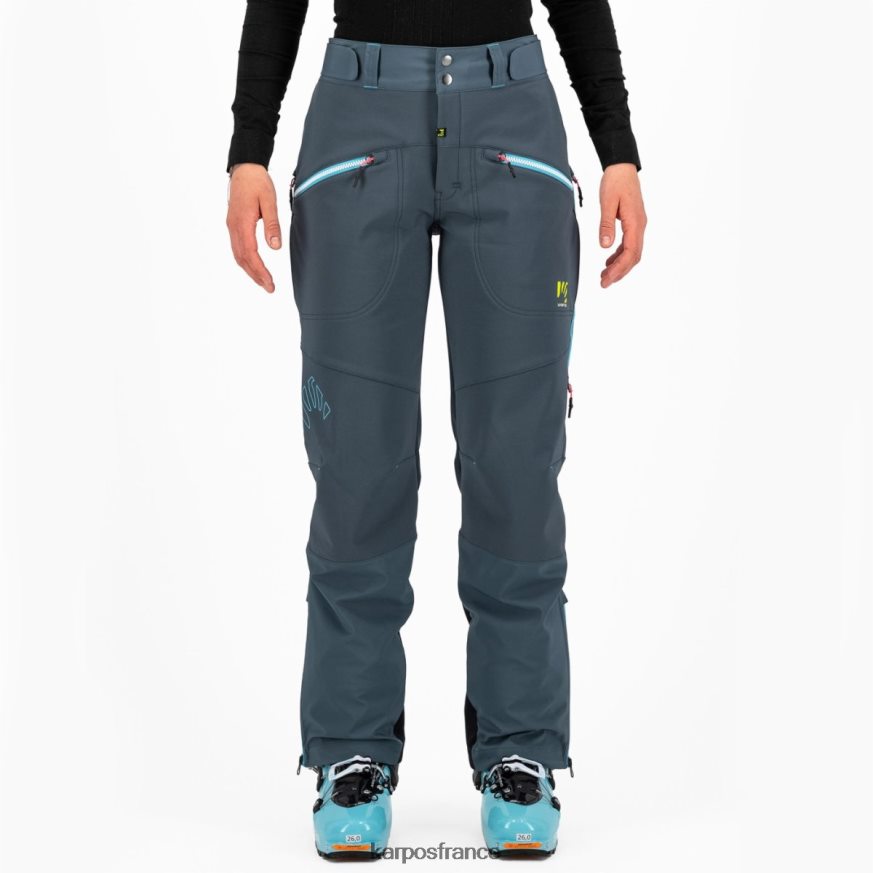 femmes Karpos ardoise foncée/atoll bleu marmolada avec pantalon 28PL681401
