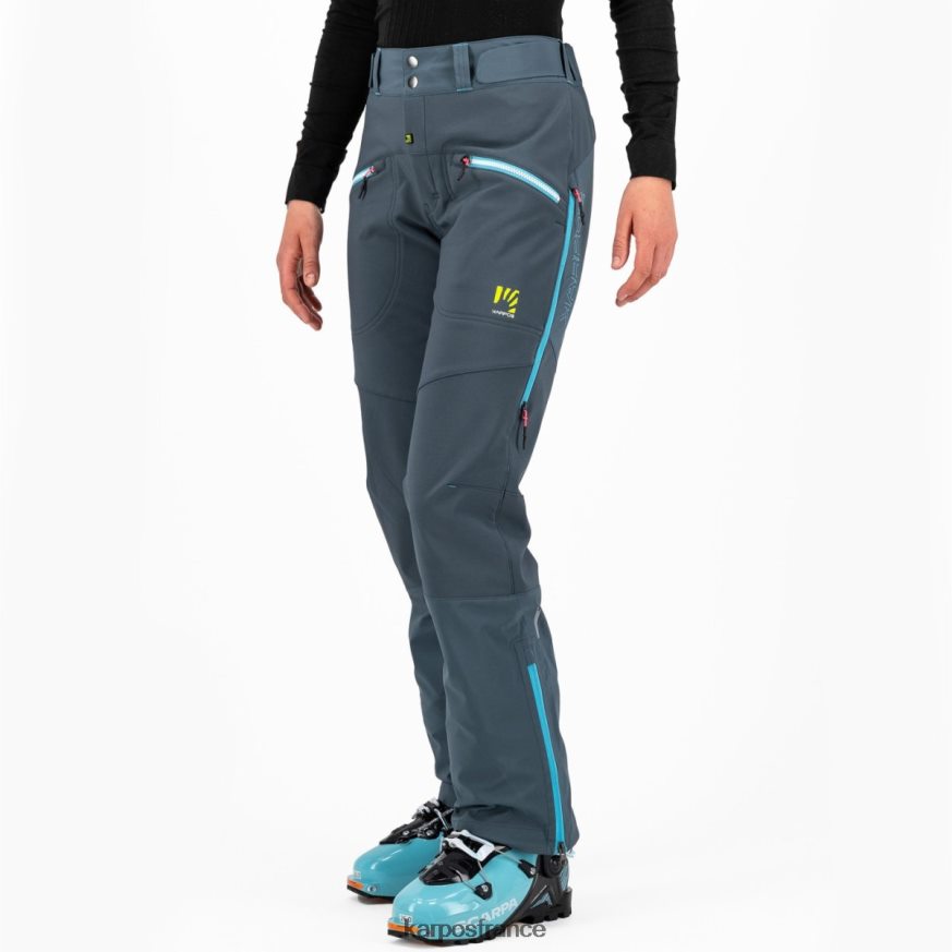 femmes Karpos ardoise foncée/atoll bleu marmolada avec pantalon 28PL681401
