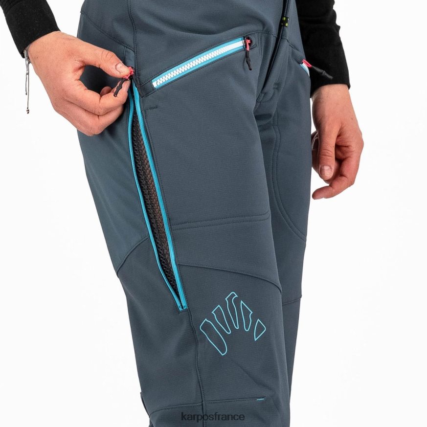 femmes Karpos ardoise foncée/atoll bleu marmolada avec pantalon 28PL681401