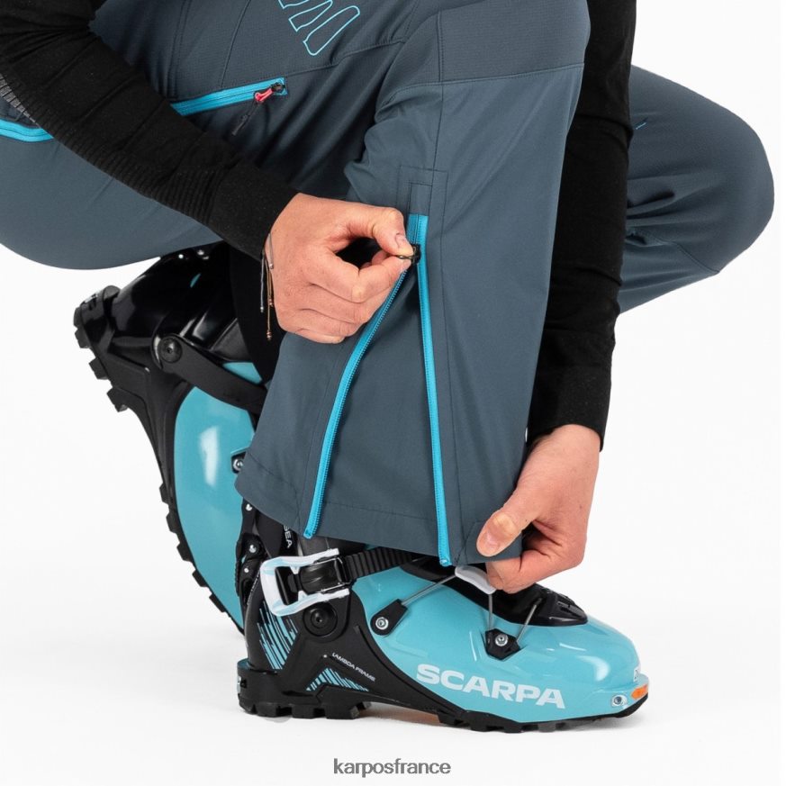 femmes Karpos ardoise foncée/atoll bleu marmolada avec pantalon 28PL681401