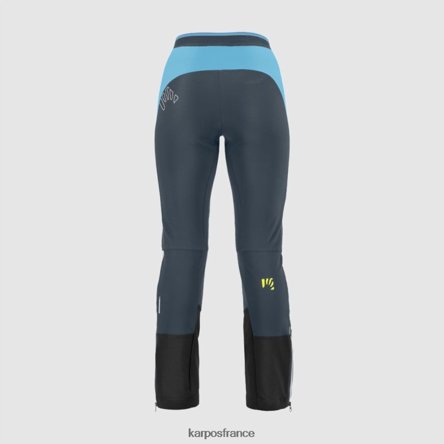 femmes Karpos ardoise foncée/atoll bleu pantalon alagna plus evo w 28PL681408