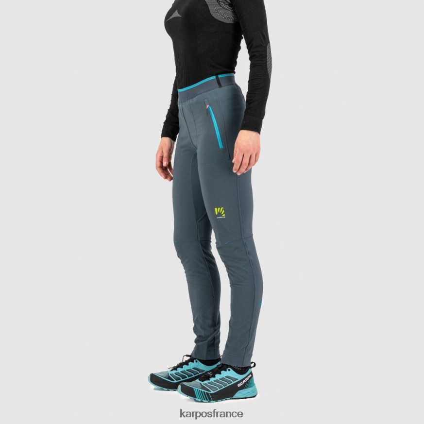 femmes Karpos ardoise foncée/atoll bleu pantalon federa 28PL681427