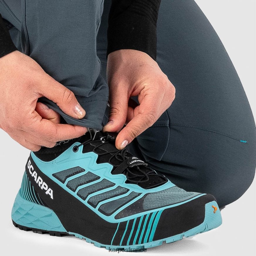 femmes Karpos ardoise foncée/atoll bleu pantalon federa 28PL681427