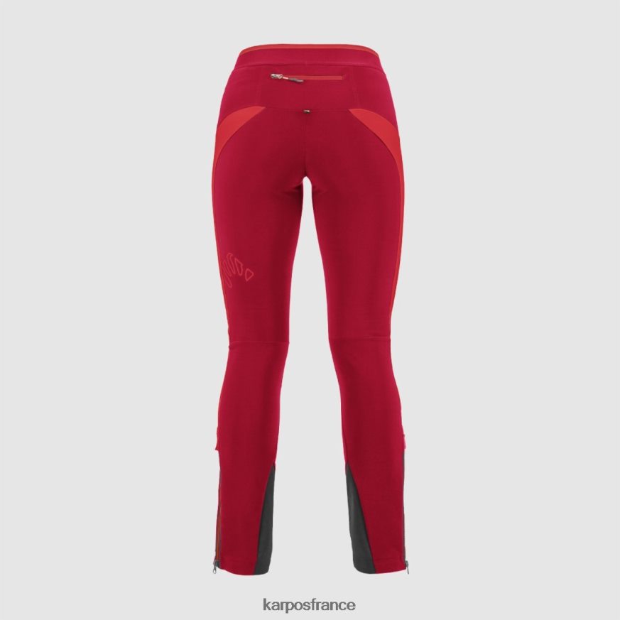 femmes Karpos bouffon rouge/poinsettia pantalon alagna evo w 28PL681461