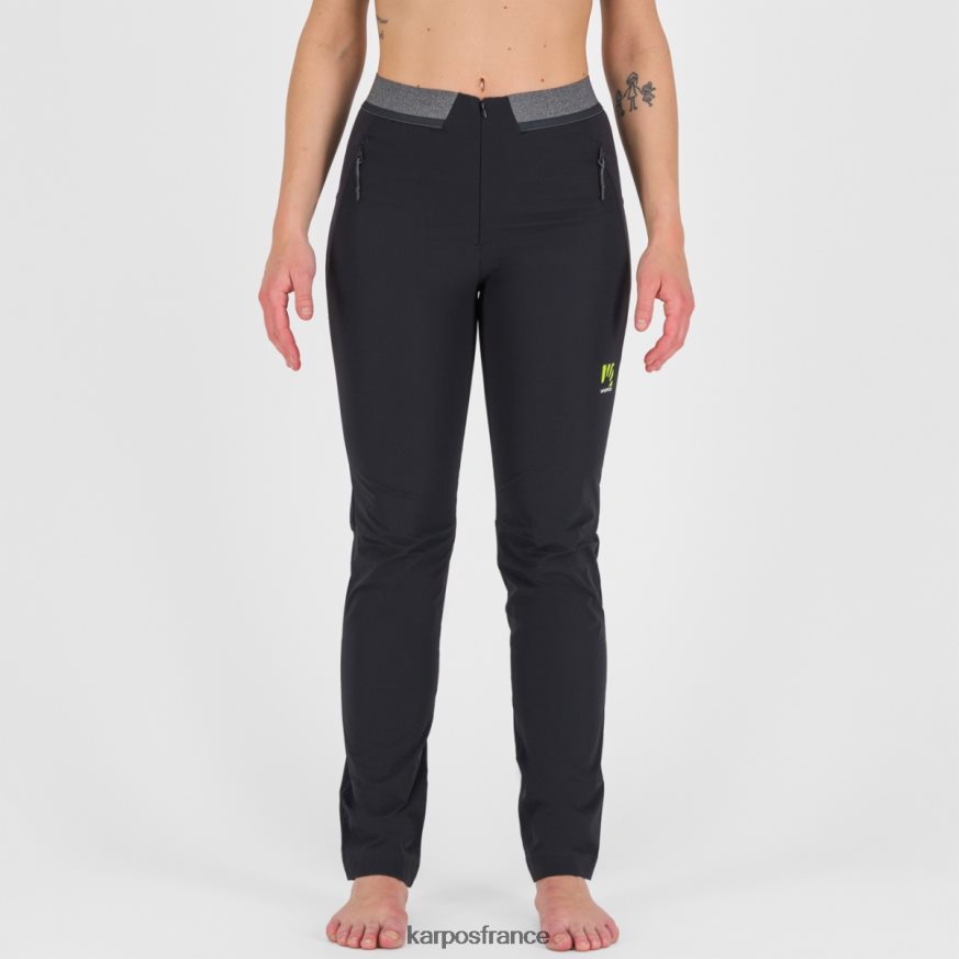 femmes Karpos noir/gris foncé tre cime w pantalon 28PL681481