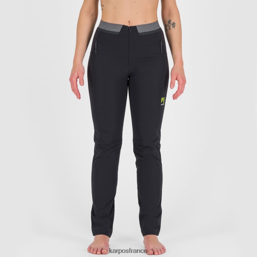 femmes Karpos noir/gris foncé tre cime w pantalon 28PL681481