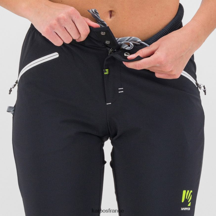 femmes Karpos noir pantalon d'escalade k-performance 28PL681418