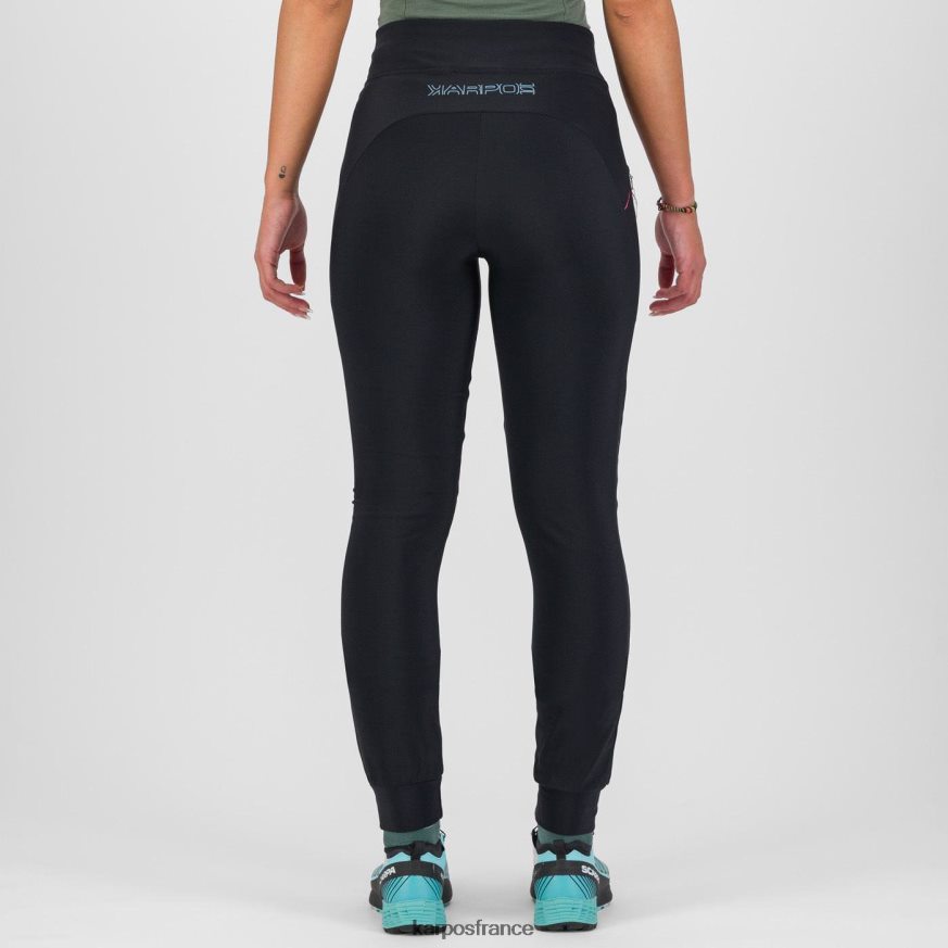 femmes Karpos noir rose fluo pantalon d'hiver décontracté 28PL681519