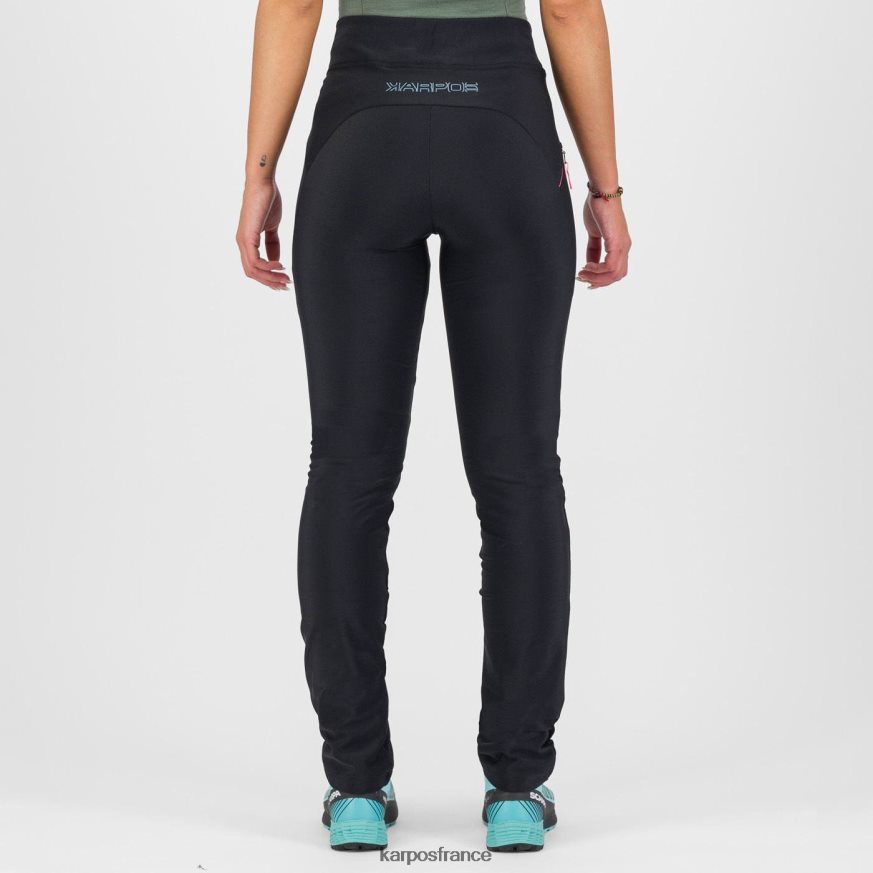 femmes Karpos noir rose fluo pantalon d'hiver facile avec 28PL681518