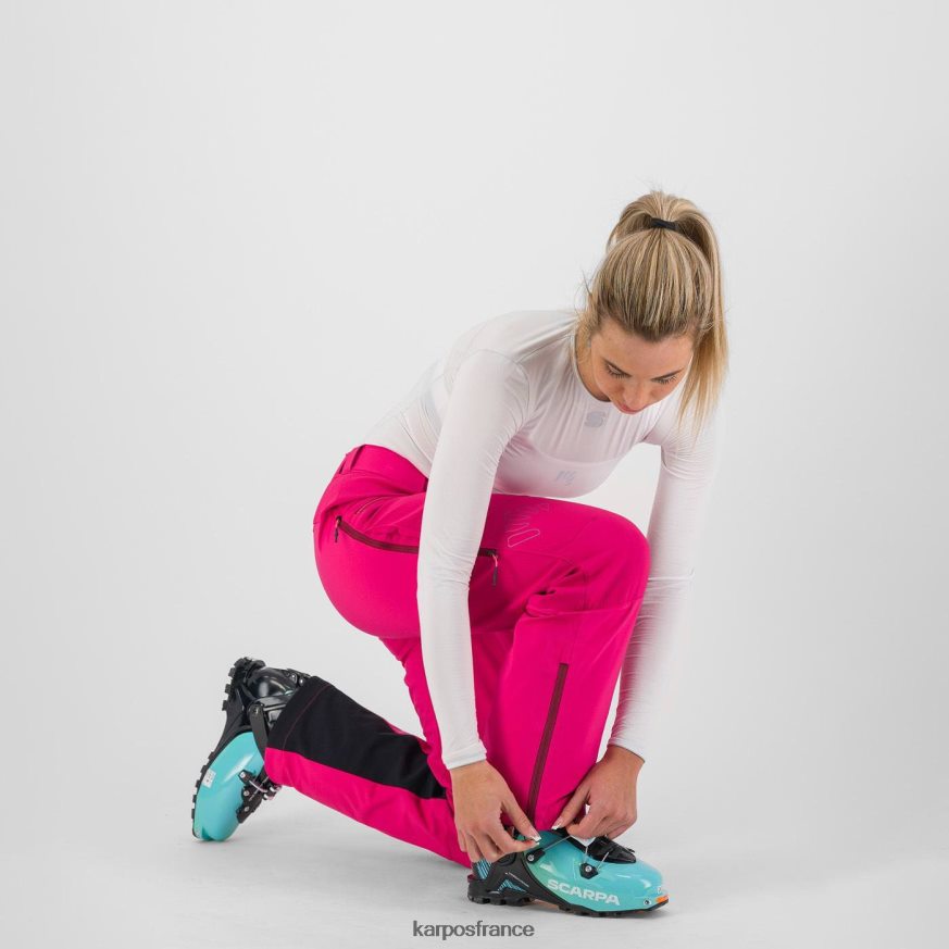 femmes Karpos rose marmolada avec pantalon 28PL681397