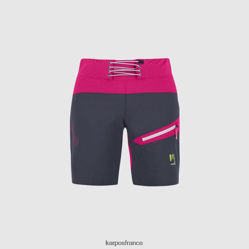 femmes Karpos bleu dégradé/cabaret val di dentro aux bermudes 28PL681574