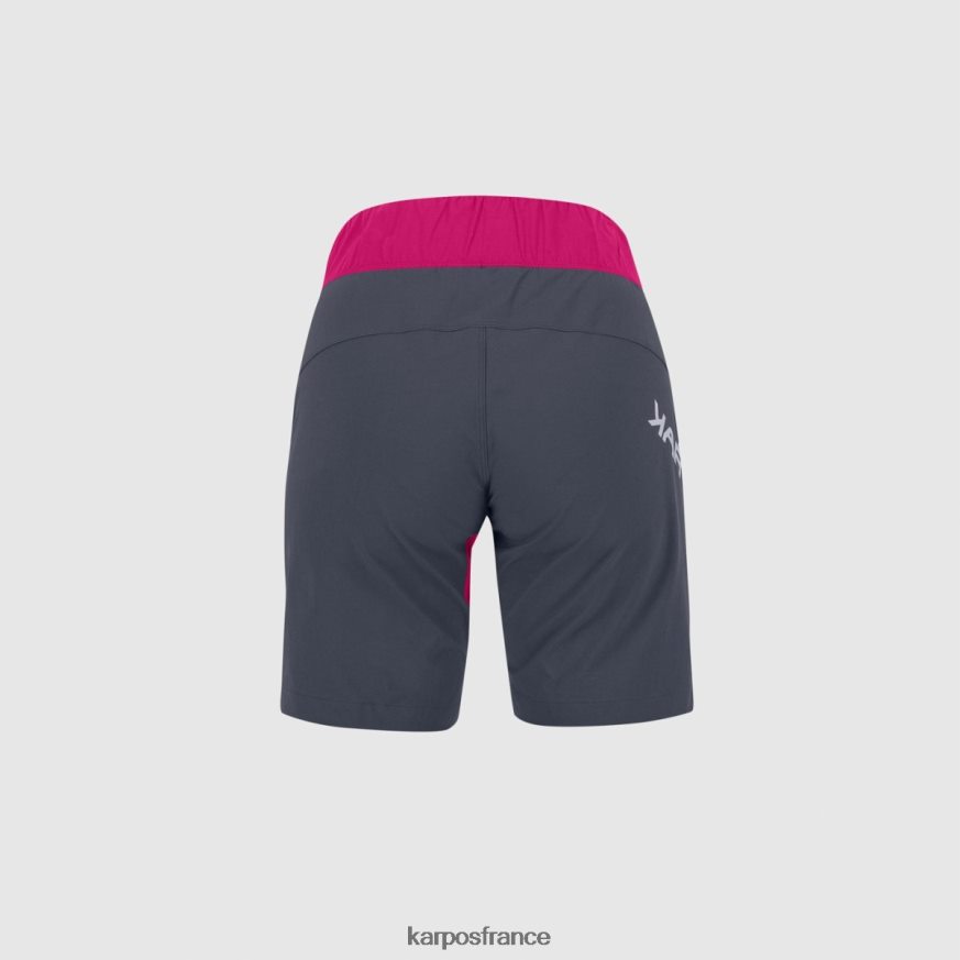 femmes Karpos bleu dégradé/cabaret val di dentro aux bermudes 28PL681574