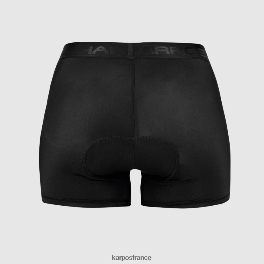 femmes Karpos noir boxer rembourré 28PL681611