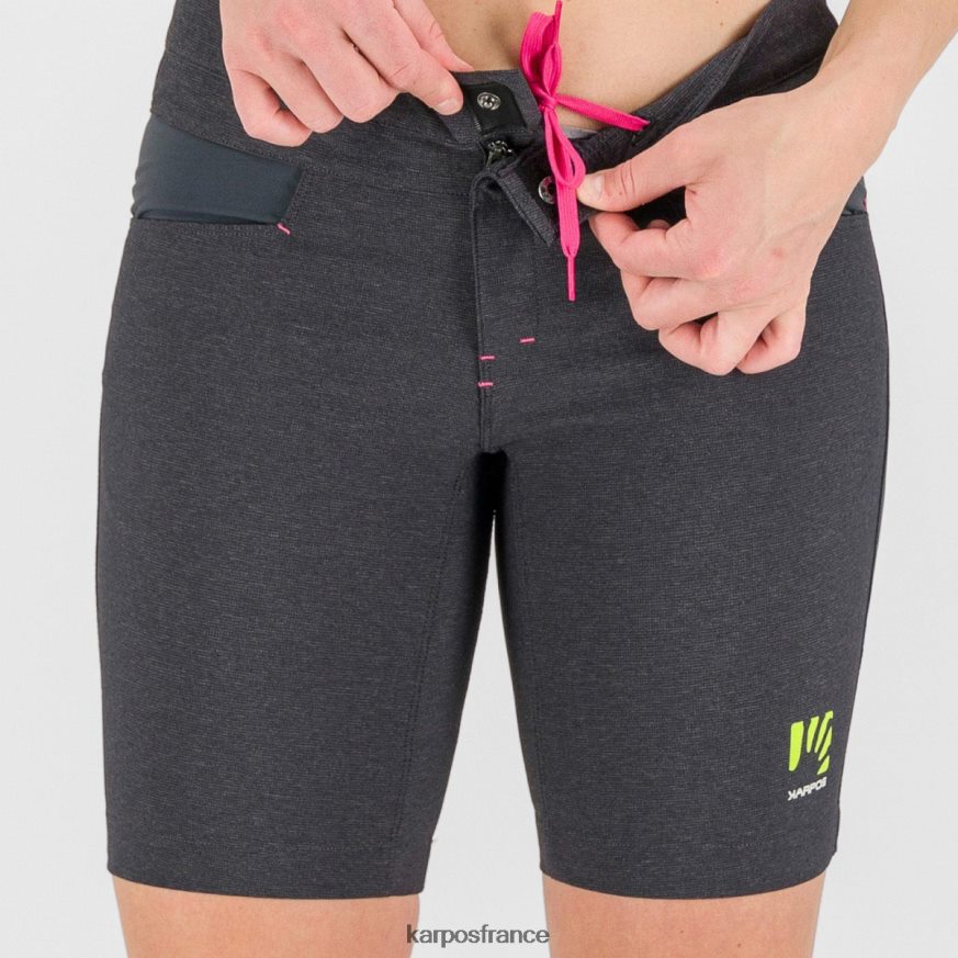 femmes Karpos noir/gris foncé dolada aux bermudes 28PL681615