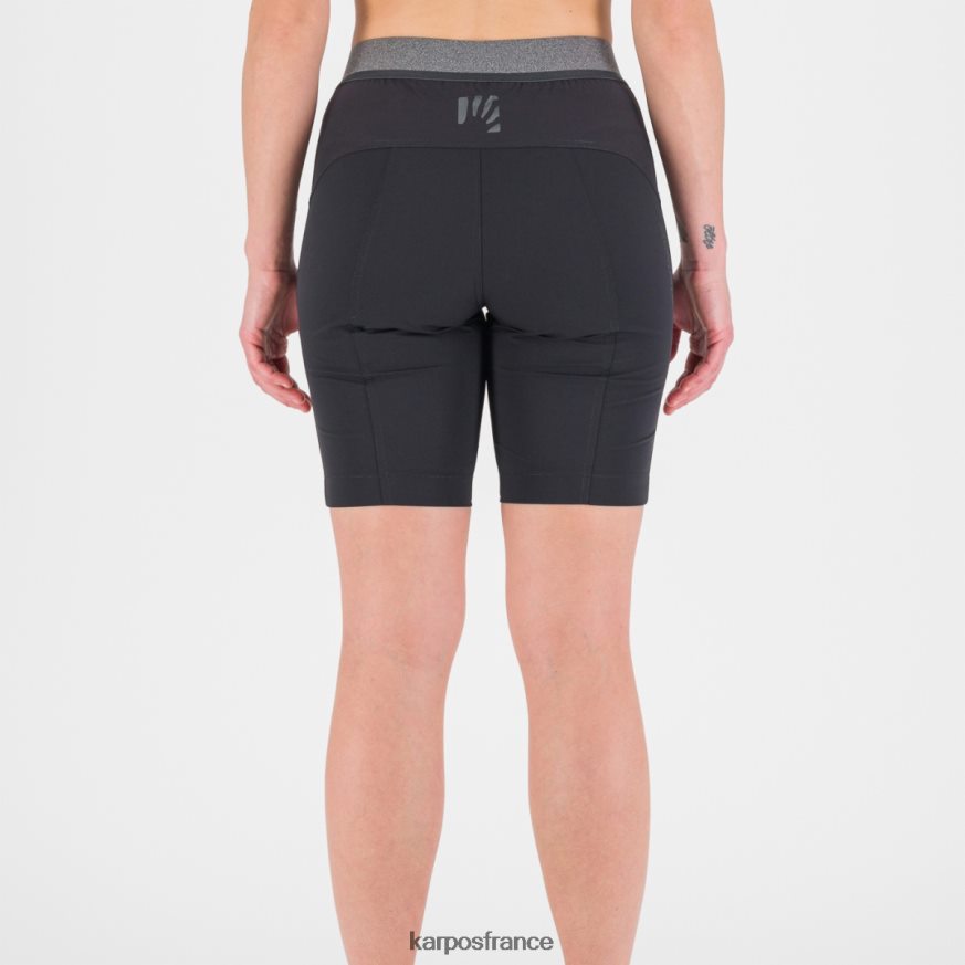 femmes Karpos noir/gris foncé tre cime w bermudes 28PL681562