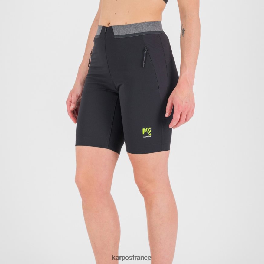 femmes Karpos noir/gris foncé tre cime w bermudes 28PL681562