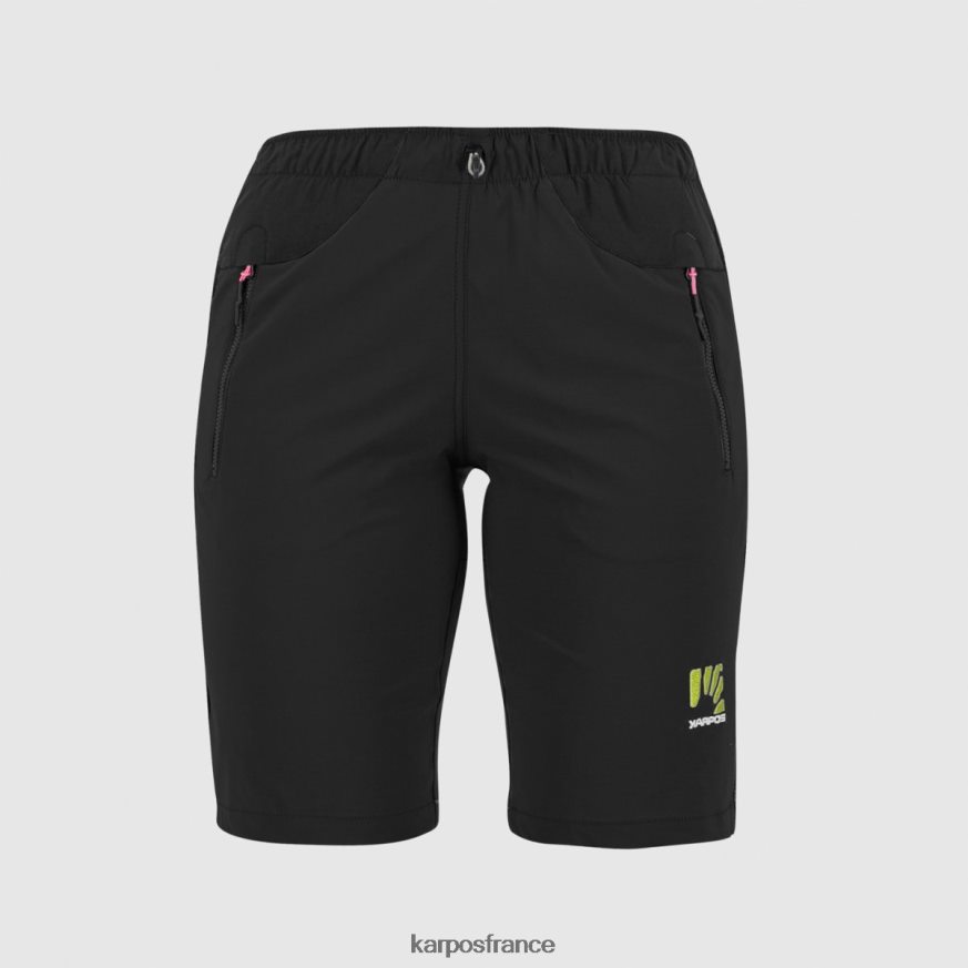 femmes Karpos noir rock avec les bermudas 28PL681592