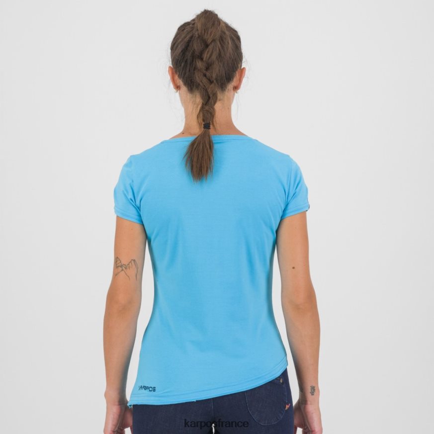 femmes Karpos atoll bleu anémone evo w t-shirt 28PL681361