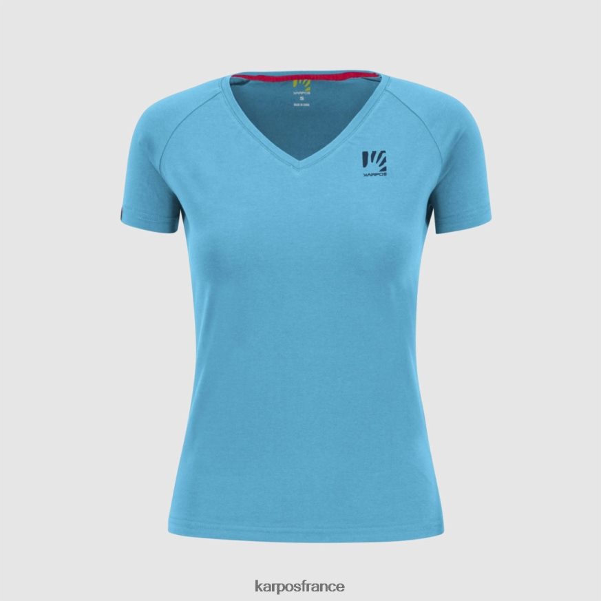 femmes Karpos atoll bleu genzianella w t-shirt 28PL681369