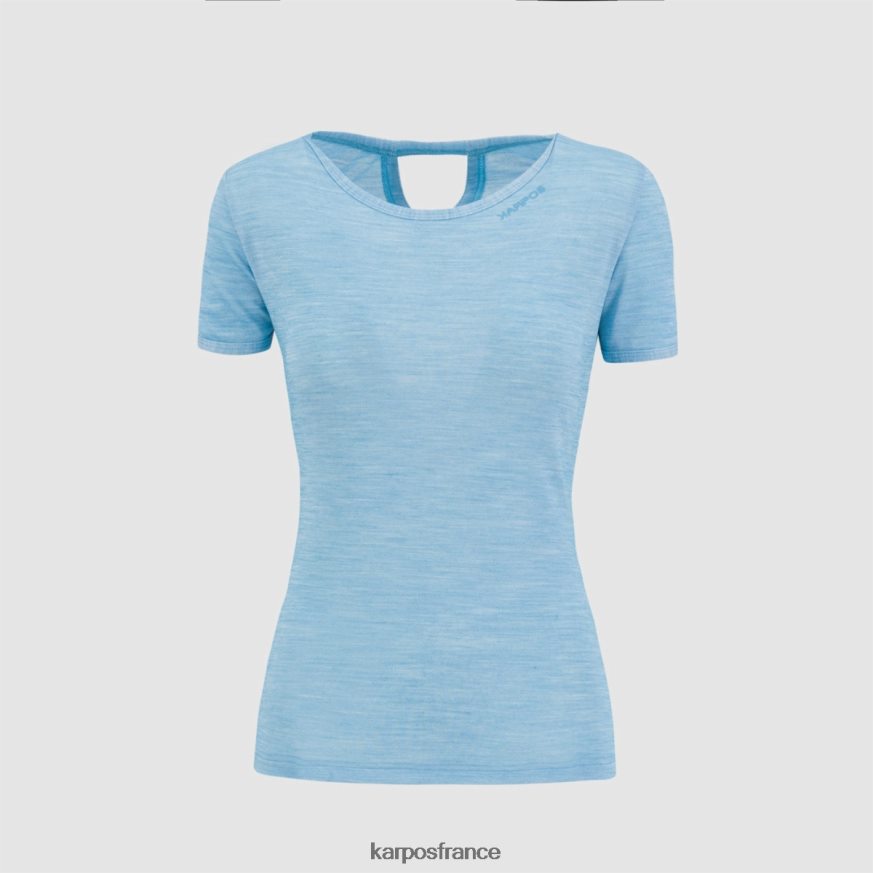 femmes Karpos atoll bleu t-shirt verdana mérinos w 28PL681262