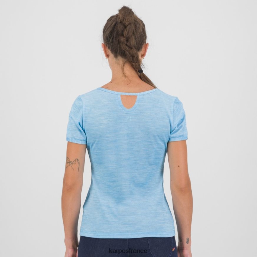 femmes Karpos atoll bleu t-shirt verdana mérinos w 28PL681262